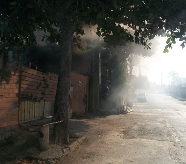 Queimada no São Geraldo - Rua 15 Novembro
