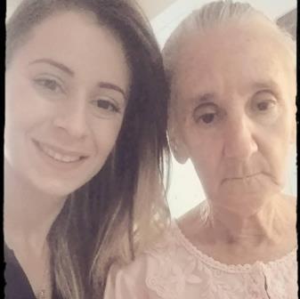 REGIANE NASCIMENTO AO LADO DE SUA MÃE, MARGARIDA MARIA