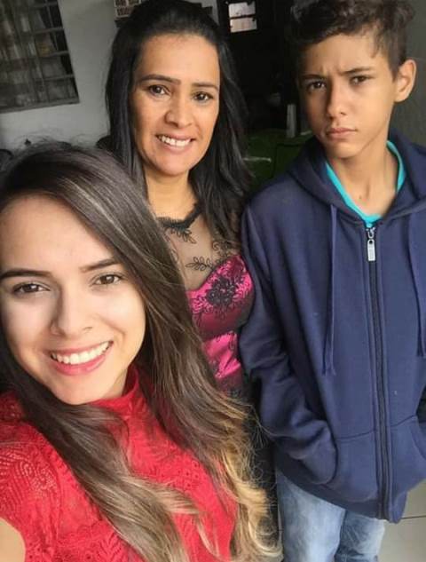 PEDRO OTÁVIO E LORENA, COM SUA MAMÃE ENELIDA DE CARVALHO MORAES